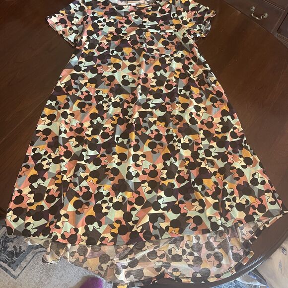Lularoe Disney Carly Minnie Mouse Midi Dress M Short Sleeves Casual Loose Fit - Picture 8 of 10